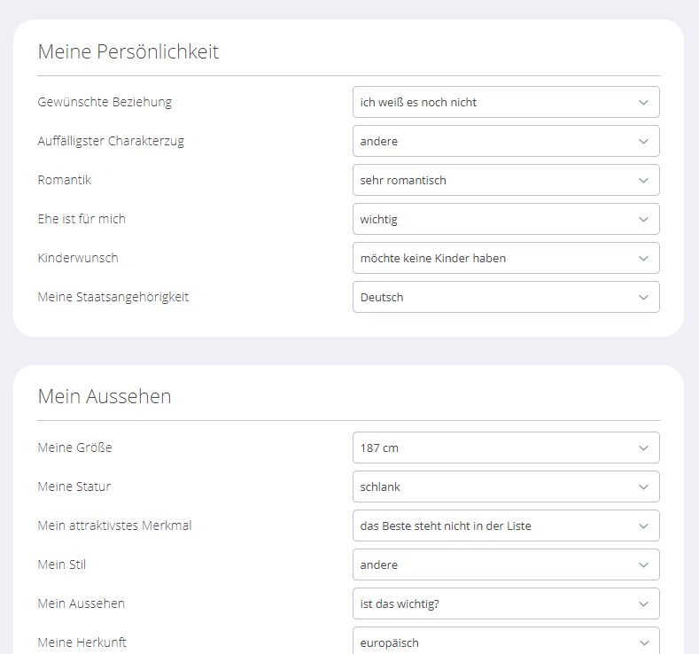 neu.de Profileingaben